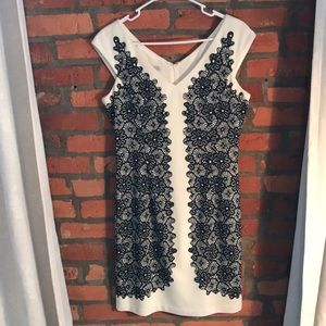 Maggy London Patterned Dress, Size 8